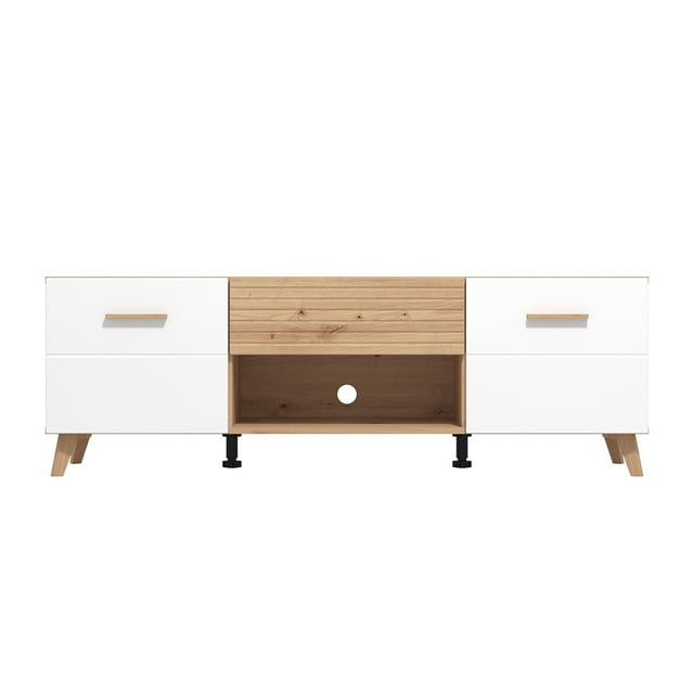 Mueble Mesa TV Murcia Blanca Roble
