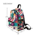 thumbnail image 3 of FORMRS Kids School Backpack with Front Zippered Pocket 12" Student Travel Daypack, Pink Geometric, 3 of 6