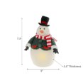 thumbnail image 3 of Led Wool Lit Stout Snowman, 3 of 3