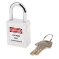 thumbnail image 1 of Candado de bloqueo de seguridad shamjiam con grillete acero inoxidable blanco, 1 of 8