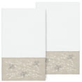 thumbnail image 2 of Linum Home Textiles 2 Piece Texture/Embroidery Turkish Cotton Bath Towel, 54" x 27", White, 2 of 3