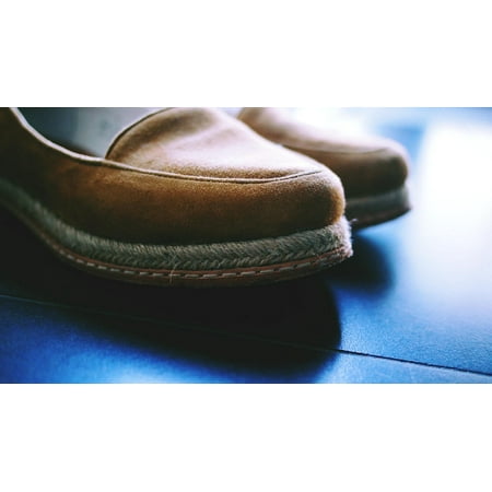 Mens Shoes Casual Footwear - Canvas Print Fashion Loafers Casual Male Footwear Men Shoes Stretched Canvas 10 x 14