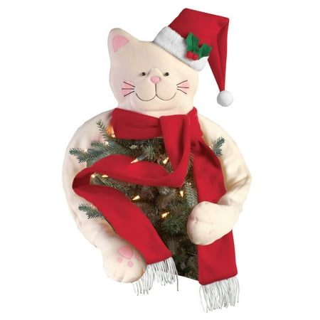 Cat Christmas Tree Topper Decoration