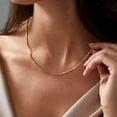 thumbnail image 2 of 14K Gold Plated 925 Sterling Silver Box 1.8mm Chain Necklace All Sizes UNISEX, 2 of 5