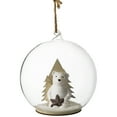 thumbnail image 2 of Northlight Polar Bear in Snow Glass Globe Christmas Ornament  - 4.75", 2 of 6