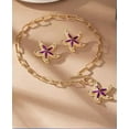 thumbnail image 1 of HOOUN Starfish Necklace Stud Earrings Pearl Sea Shell Gold Beach Ocean Jewelry Set, 1 of 4