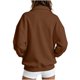 thumbnail image 4 of LLYWEY Zip-Up Sudadera Suave de Manga Larga con Cuello Alto y Estampado Sólido, para Mujer, 4 of 8