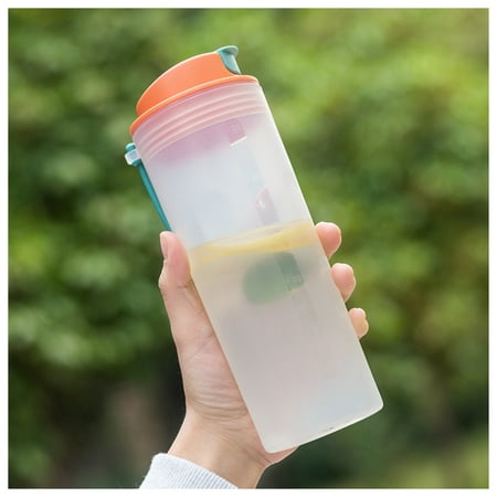 

Portable Graduated Water Bottle with Handle Leakproof for Daily Fitness Gym Use