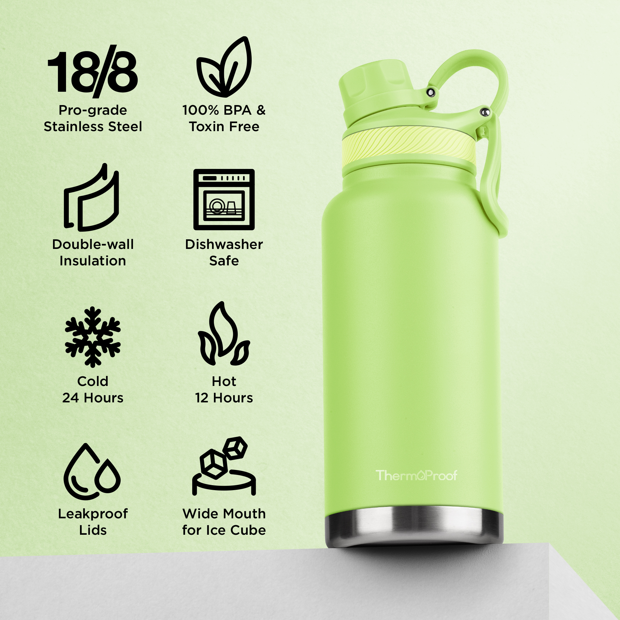 ThermoProof 32 oz Vacuum Insulated Water Bottle photo 8