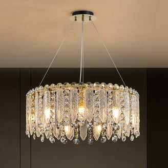 Ikea Chandelier, 3-armed, silver color, glass 622.262914.2618
