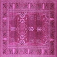 thumbnail image 1 of Ahgly Company Indoor Square Oriental Purple Industrial Area Rugs, 7' Square, 1 of 4