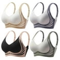 thumbnail image 1 of Clearance! Hontri Running Shockproof Sports Fixed Cup Bra Yellow M, 1 of 7