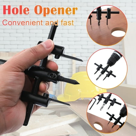 

lulshou Adjustable Aircraft Type Hole Opener Circle Cutter Wood Metal Adjustable