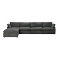 thumbnail image 1 of Urban Cali Grand Canapé Sectionnel Modulaire Long Beach avec Ottoman (Gris Bleu), 1 of 42