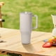 thumbnail image 5 of Taza de café portátil de acero inoxidable con botella aislada de 32/40oz para viajes al aire libre, 5 of 8