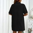 thumbnail image 6 of vigerkar Women 2 Piece Outfit Summer Short Sleeve Top and Shorts Sweatsuit Set Black, L, 6 of 9