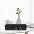thumbnail image 4 of Caja de té de seis compartimentos Advancent Soporte de bolsa estilo Retro Negro, 4 of 6