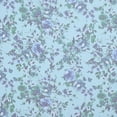 thumbnail image 2 of Zelouf Aura Floral Print Line Foil Hmc  , Sewing, DIY, Crafts Fabric by the Yard, Aqua Navy, 1 Yard, 2 of 2