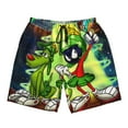 thumbnail image 5 of Looney Tunes Marvin The Martian Mens Swim Trunks Quick Dry Board Shorts With Mesh Lining, Beach Shorts Swimwear Bathing Suits, 5 of 7
