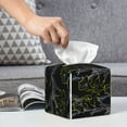 thumbnail image 6 of Gukieu Lilies Flowers Print Leather Tissue Box, PVC Waterproof Velcro Opening and Closing Square Tissue Box Holder, Suitable for Home and Office Decoration, 6 of 7