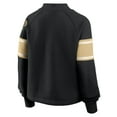 thumbnail image 5 of Women's Fanatics Black New Orleans Saints Oversized Hometown Toss Sweep Mock Neck Pullover, 5 of 5