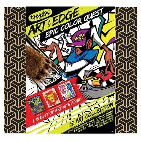 - Crayola Art With Edge, Coloring Set, Adult Coloring, Includes 10 Color Fx Markers, 5 Vanishing Numbers