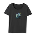 thumbnail image 3 of Camiseta de verano para mujer, ropa de calle, cuello redondo, para desplazamientos, deportes, viajes S, 3 of 7