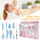 thumbnail image 1 of 10Pcs Baby Healthcare Grooming Kit Safety Baby Care Set Kit De Uñas Portátil Con Cepillo Para El Cabello Peine Cortaúñas Aspirador Nasal Termómetro, Etc. Para Bebés Recién Nacidos Muyoka Hogar, 1 of 1