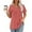 Pink4, variant on Babysbule Women's Flare Sleeve V-Neck 3/4 Sleeve Printed Casual T-Shirt Blouse Top for Spring Summer Fashion Lightweight Comfy Polyester