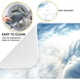 thumbnail image 2 of FREEAMG Wolf Cloud Sky White Dish Drying Mat for Kitchen Counter, Ultra Absorbent Reversible Microfiber Dishes Drying Rack Pad Heat-resistant Mats 18x24in, 2 of 7