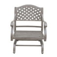 thumbnail image 3 of Apoda Cast Aluminum Club Motion Chair With Cushion (Set of 2), 3 of 7