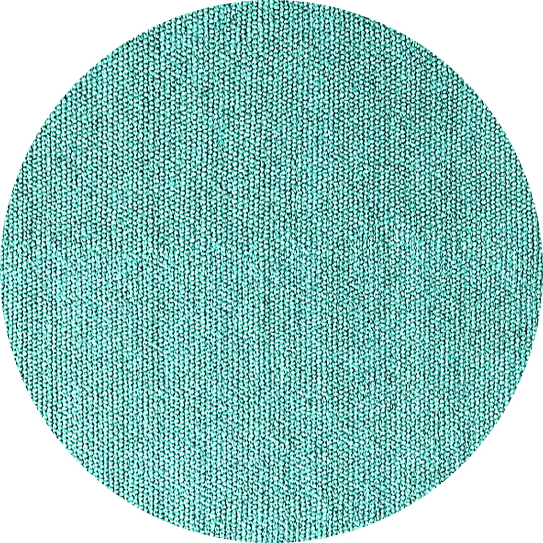Ahgly Company Indoor Round Solid Turquoise Blue Modern Area Rugs, 6 ...