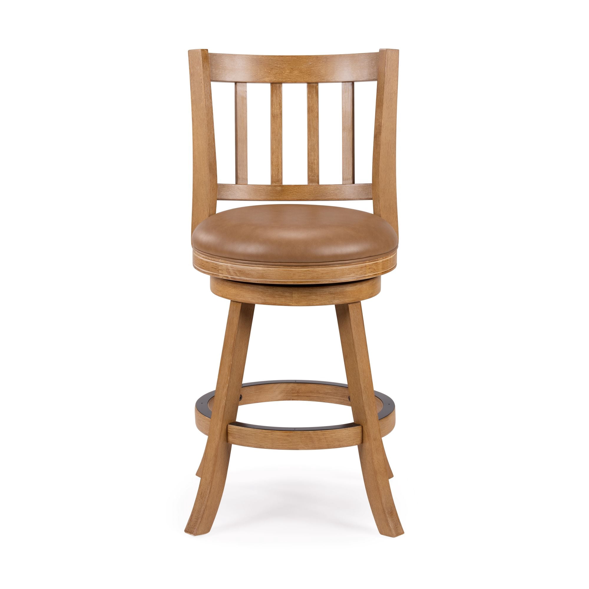 Sheldon Swivel Counter Stool - Driftwood Wire-Brush