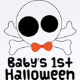 thumbnail image 2 of CafePress - Baby's 1St Halloween Skull Infant Bodysuit - Baby Light Bodysuit, Size Newborn - 24 Months, 2 of 4