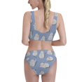 thumbnail image 3 of Picia Cute Fat Cat Women's High Waisted Bikini Scoop Neck Swimsuit Two Pieces Bathing Suit-X-Large, 3 of 8