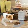 thumbnail image 6 of Menolana Automatic Pet Feeder 3.8L Large Capacity for Cats Rabbits Puppy Dog Cat Feeding Device Clear Container for Business Work Accs gray feeding food, 6 of 8