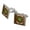 Silver, variant on Fallin' For You Falling Leaves Leaf Love Funny Humor Square Cufflink Set - Silver or Gold