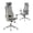 Gray, variant on Nouhaus Fluido Ergonomic Office Chair - Adjustable Back Height & Dynamic Lumbar Support, High Back Mesh Executive Desk Chair, Black