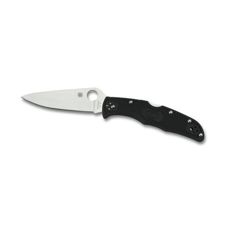 Spyderco Endura 4 Lightweight Black FRN Flat Ground PlainEdge Folding Knife