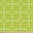 thumbnail image 2 of Ambesonne Geometric Fabric by the Yard Upholstery, Nostalgic Retro Forms Art, 5 Yards, Apple Green, 2 of 5