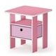 thumbnail image 4 of Mesa auxiliar Furinno Andrey con cajón de basura rosa/rosa claro, 4 of 6