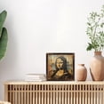 thumbnail image 4 of Mona Lisa Wood Pallet Art Wooden Sign Wall Plaque - Vintage Art Decoration, Wall Decoration - Ideal Gift For Home Decoration, Living Room, Bathroom, Bedroom, Garden, Dining, Bar, Cafe, Festival Par, 4 of 7