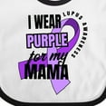 thumbnail image 4 of Inktastic I Wear Purple for My Mama Lupus Awareness Boys or Girls Baby Bib, 4 of 4