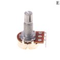 thumbnail image 2 of A500K B500K A250K B250K A50K B50K A25K B25K Potenciómetro Splined Small Pot Electric Guitar Bass Effect Amp Tone Volume18mm Piezas del eje, 2 of 9