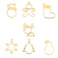 thumbnail image 4 of Miangastore 35pcs Zinc Alloy Mold DIY Crystal Drop Mold Christmas Casting Mold (Golden), 4 of 8