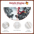 thumbnail image 3 of Lukts Flamingo On The Jungle Print Color Life Christmas Tree Skirt, Winter Holiday Tree Mat Decoration ,Can be Used as A Shawl-36", 3 of 6