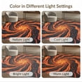 thumbnail image 5 of ODIKA Volcano Molten Deep Cyclone Eruption Crevice Glowing Ribbon Pile Low Profile Flatwoven for Great Room, Indoor Open Concept, Large Living, 5 of 5