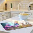 thumbnail image 6 of FREEAMG Butterfly Flowers Dish Drying Mats Tableware Absorption Water Mat Home Decor Drying Pad for Kitchen Countertop, 18 X 24 Inch, 6 of 7