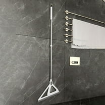 ABS Squeegee Mop for Bathroom Floors - Dry Scraper Mop, Lightweight (0.66lb) Space-Saving Design, Easy to Clean & Store, Multi-Functional Broom for Tile & Hard Surfaces