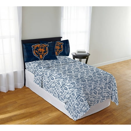 Best Ing Nfl Chicago Bears Anthem Sheet Set Accuweather Nfl Chicago Bears Anthem Sheet Set, Chicago Bears King Size Bedding